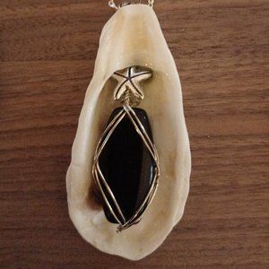 Handcrafted Oyster Shell Necklace Starfish